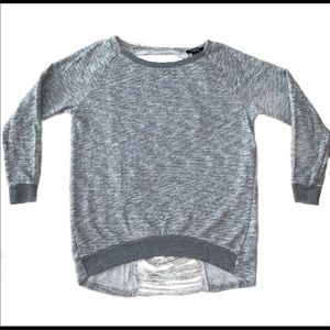 Forever 21 ripped gray sweater